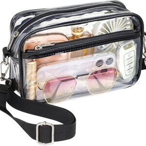 Clear Bag for Stadium Events - Clear Purses for Women Stadium Crossbody Concert